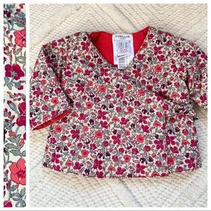 Cyrillis Paris French Floral Wrap Jacket